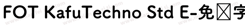 FOT KafuTechno Std E字体转换